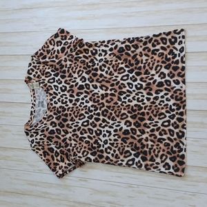 PINK Leopard print tee